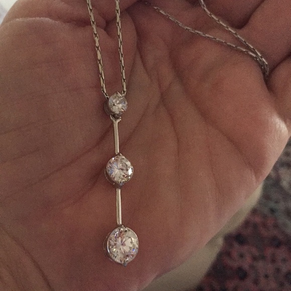 Cubic zirconia necklace - Picture 5 of 6